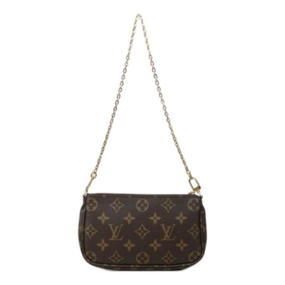 New Authentic LOUIS VUITTON LV Monogram Multiti Pochette Accessoire SMALL WCHAIN - Picture 3 of 14